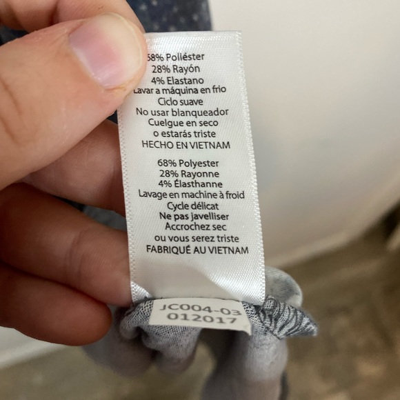 LULAROE Dark Grey Micro Polka Dot Print Carly Dress - Picture 5 of 5